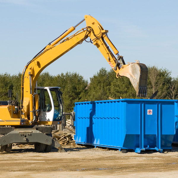 are there any restrictions on where a residential dumpster can be placed in Whitewood SD